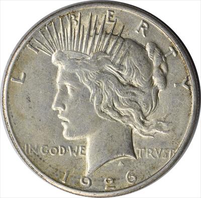 1926-S Peace Silver Dollar AU Uncertified