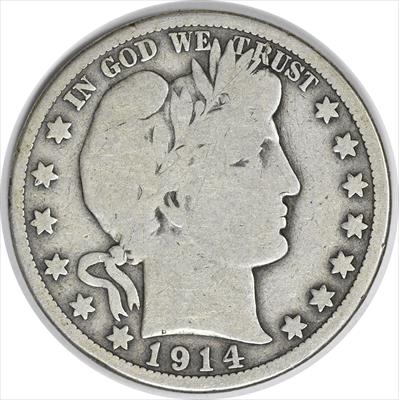1914 Barber Silver Half Dollar VG Uncertified #322