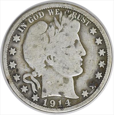 1914 Barber Silver Half Dollar VG Uncertified #324