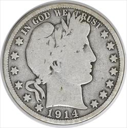 1914 Barber Silver Half Dollar VG Uncertified #326