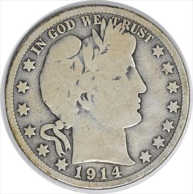 1914 Barber Silver Half Dollar VG Uncertified #327