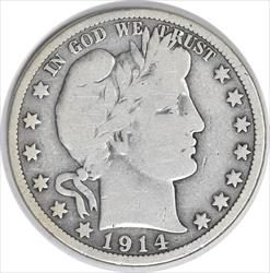 1914 Barber Silver Half Dollar VG Uncertified #330