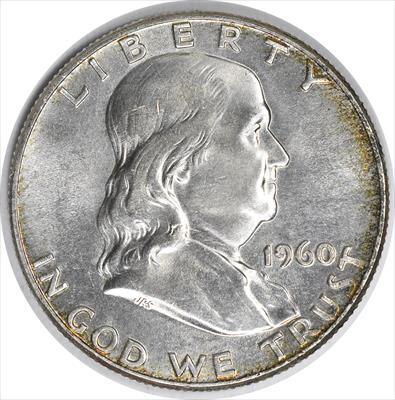 1960 Franklin Silver Half Dollar MS63 Uncertified #239