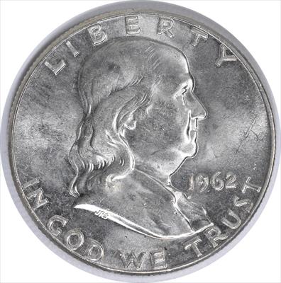 1962 Franklin Silver Half Dollar MS63 Uncertified #942