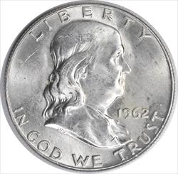 1962-D Franklin Silver Half Dollar MS63 Uncertified #148