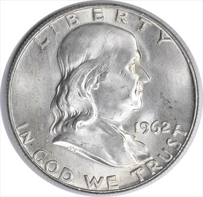 1962-D Franklin Silver Half Dollar MS63 Uncertified #152