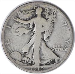 1919-D Walking Liberty Silver Half Dollar G Uncertified