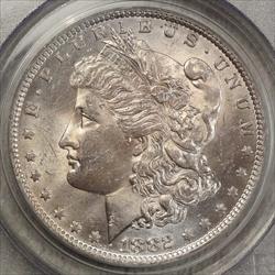 1882-O/S Morgan Dollar, VAM 4 Recessed, Later Die State, PCGS MS-63, Top 100