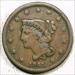 1841 Braided Hair Large Cent, Small Date, Fine