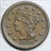 1850 Braided Hair Large Cent, Choice Extremely Fine