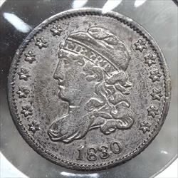1830 Capped Bust Half Dime, Extremely Fine