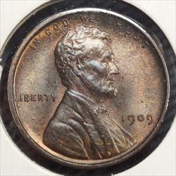 1909 VDB Lincoln Cent, Choice Uncirculated