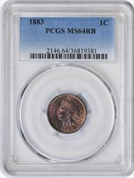 1883 Indian Cent MS64RB PCGS