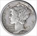 1929 Mercury Silver Dime EF Uncertified