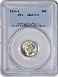 1944-S Mercury Silver Dime MS65FB PCGS
