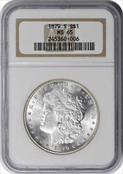 1879-S Morgan Silver Dollar MS65 NGC