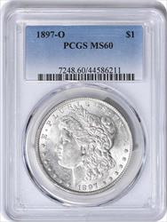 1897-O Morgan Silver Dollar MS60 PCGS