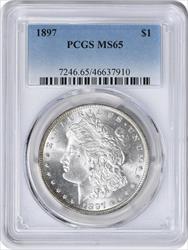 1897 Morgan Silver Dollar MS65 PCGS