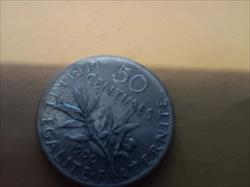 1900 FRANCE 50 Centimes VF+