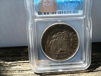 Beautiful Dark Rose Toned 1892-CC MORGAN Dollar ICG VF35 DETAILS