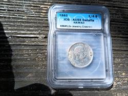 1883 HAWAII 1/4 Dollar ICG