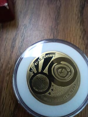 2015 PHILIPPINES 500 Piso Pope Francis (Nordic Gold) GBU (in wooden case)