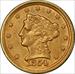 1854-D LIBERTY HEAD $2.5