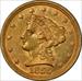1855-C LIBERTY HEAD $2.5