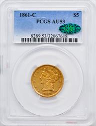 1861-C LIBERTY $5