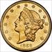 1852-O LIBERTY HEAD $20