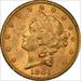1864-S LIBERTY HEAD $20