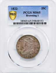 1822 CAPPED BUST 25C