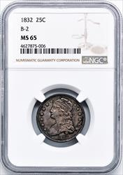 1832 CAPPED BUST 25C