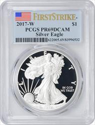 2017-W $1 American Silver Eagle PR69DCAM First Strike PCGS