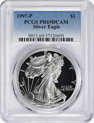 1997-P $1 American Silver Eagle PR69DCAM PCGS