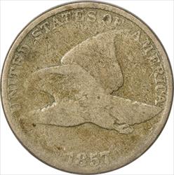 1857 Flying Eagle Cent G Uncertified