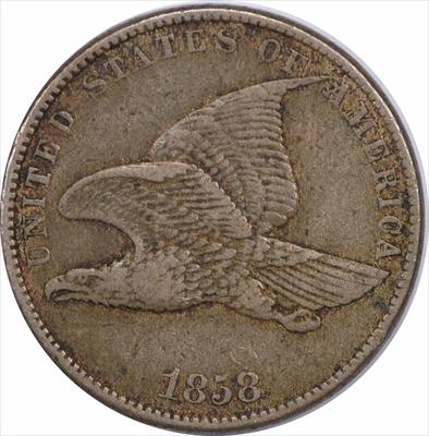 1858 Flying Eagle Cent Small Letters Choice VF Uncertified