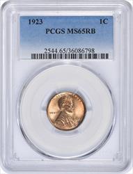 1923 Lincoln Cent MS65RB PCGS