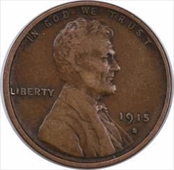 1915-S Lincoln Cent Choice VF Uncertified