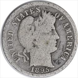 1895-S Barber Silver Dime G Uncertified