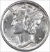 1943-D Mercury Silver Dime MS64 Uncertified