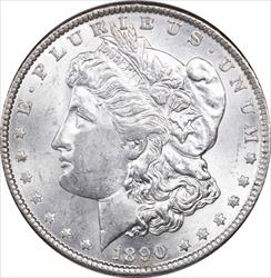 1890 Morgan Silver Dollar MS60 Uncertified
