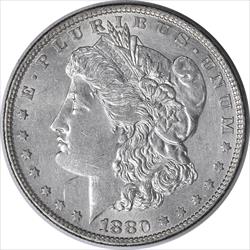 1880-O Morgan Silver Dollar AU58 Uncertified #902