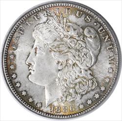 1886 Morgan Silver Dollar MS63 Toned Uncertified #139