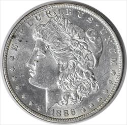 1886-O Morgan Silver Dollar AU58 Uncertified #144