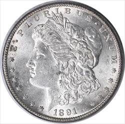1891-S Morgan Silver Dollar MS60 Uncertified #133