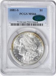 1881-S Morgan Silver Dollar MS66 PCGS (CAC)