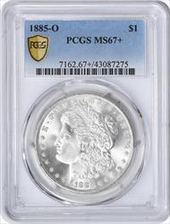 1885-O Morgan Silver Dollar MS67+ PCGS