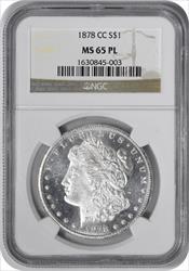 1878-CC Morgan Silver Dollar MS65PL NGC
