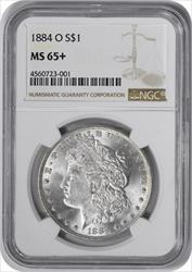 1884-O Morgan Silver Dollar MS65+ NGC